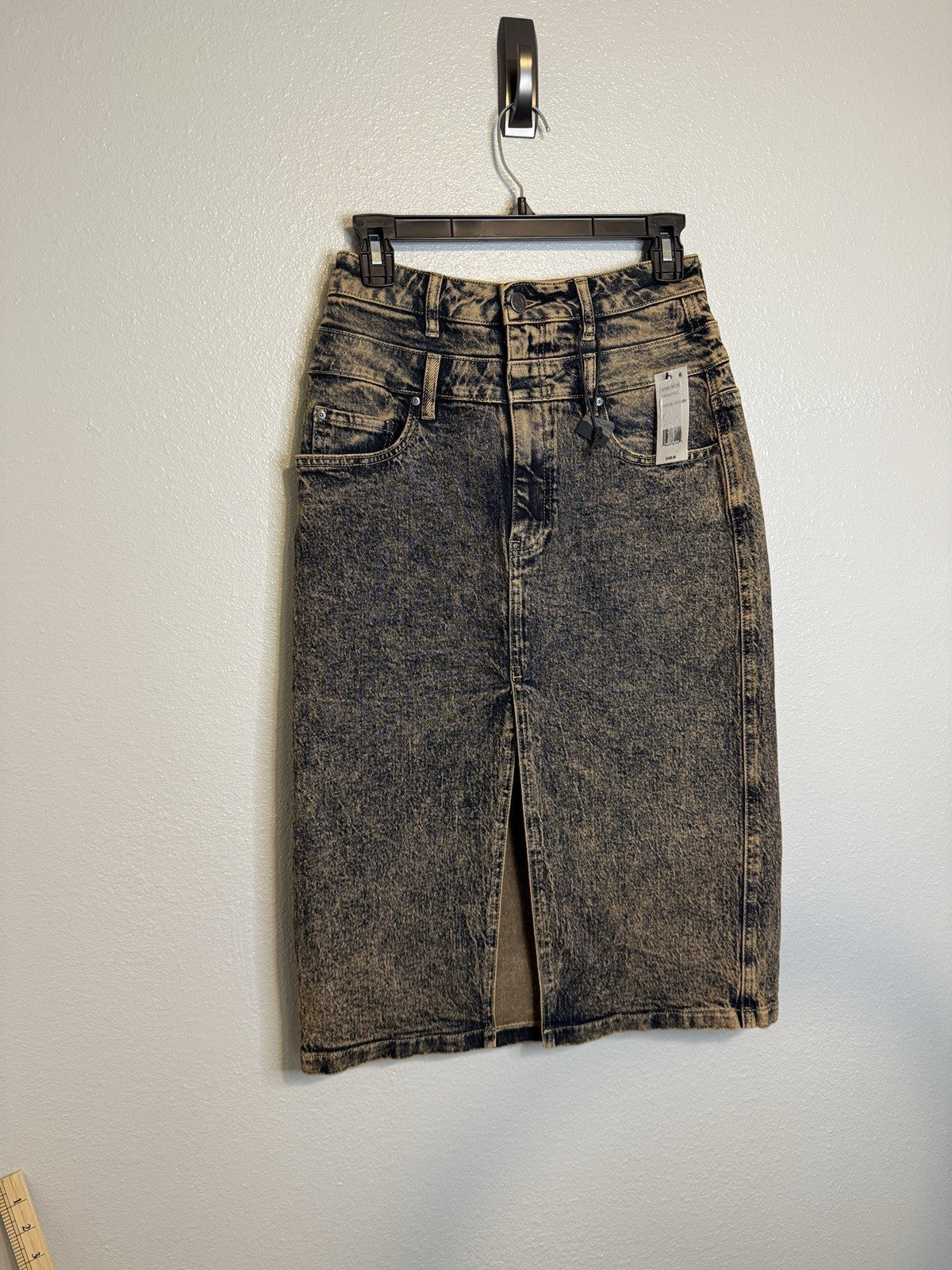 AFRM MAISON Midi Praline OD Wash Skirt 27