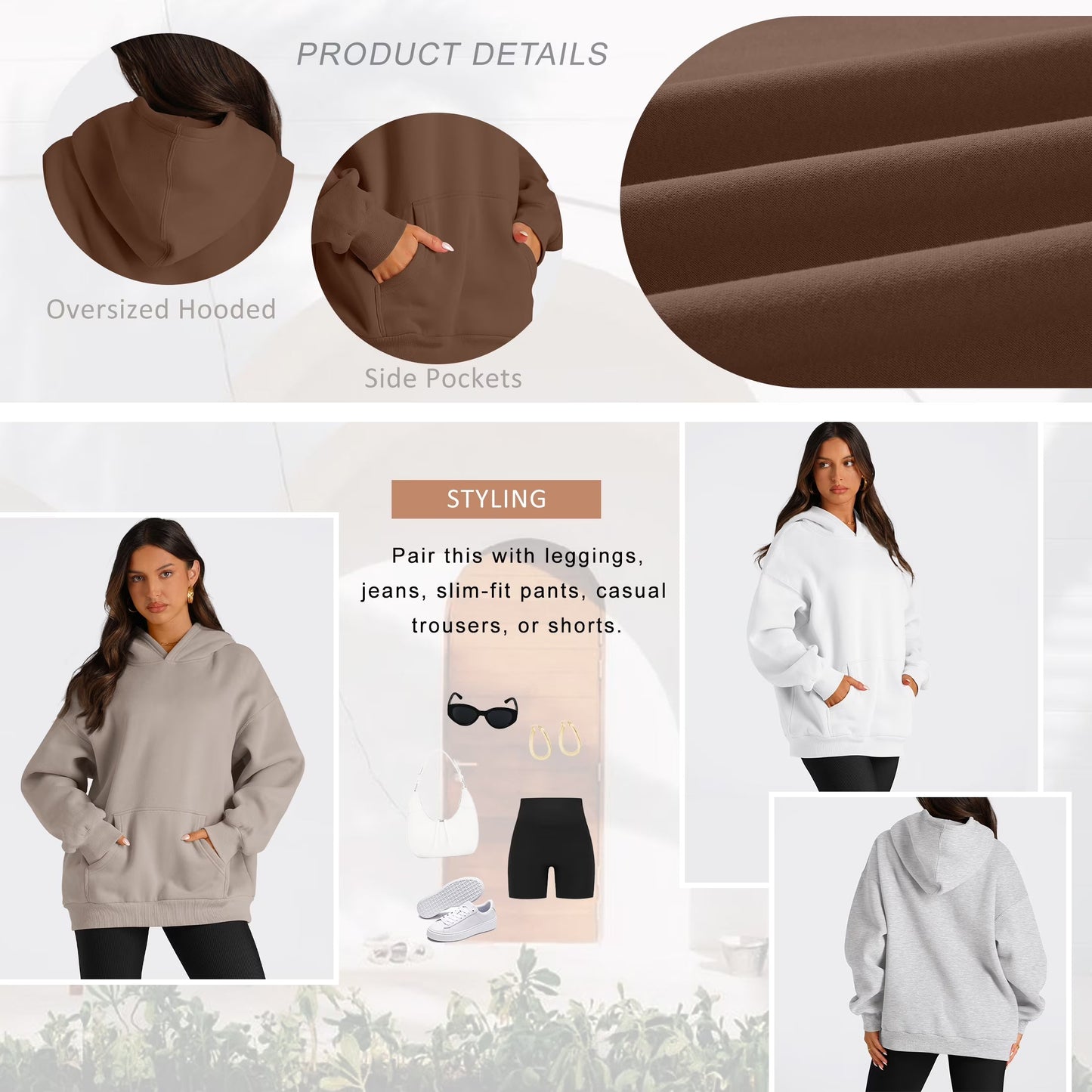 Oversized Hoodies for Women Fall Fashion Sweatshirts Pullover Womens Clothes with Pocket