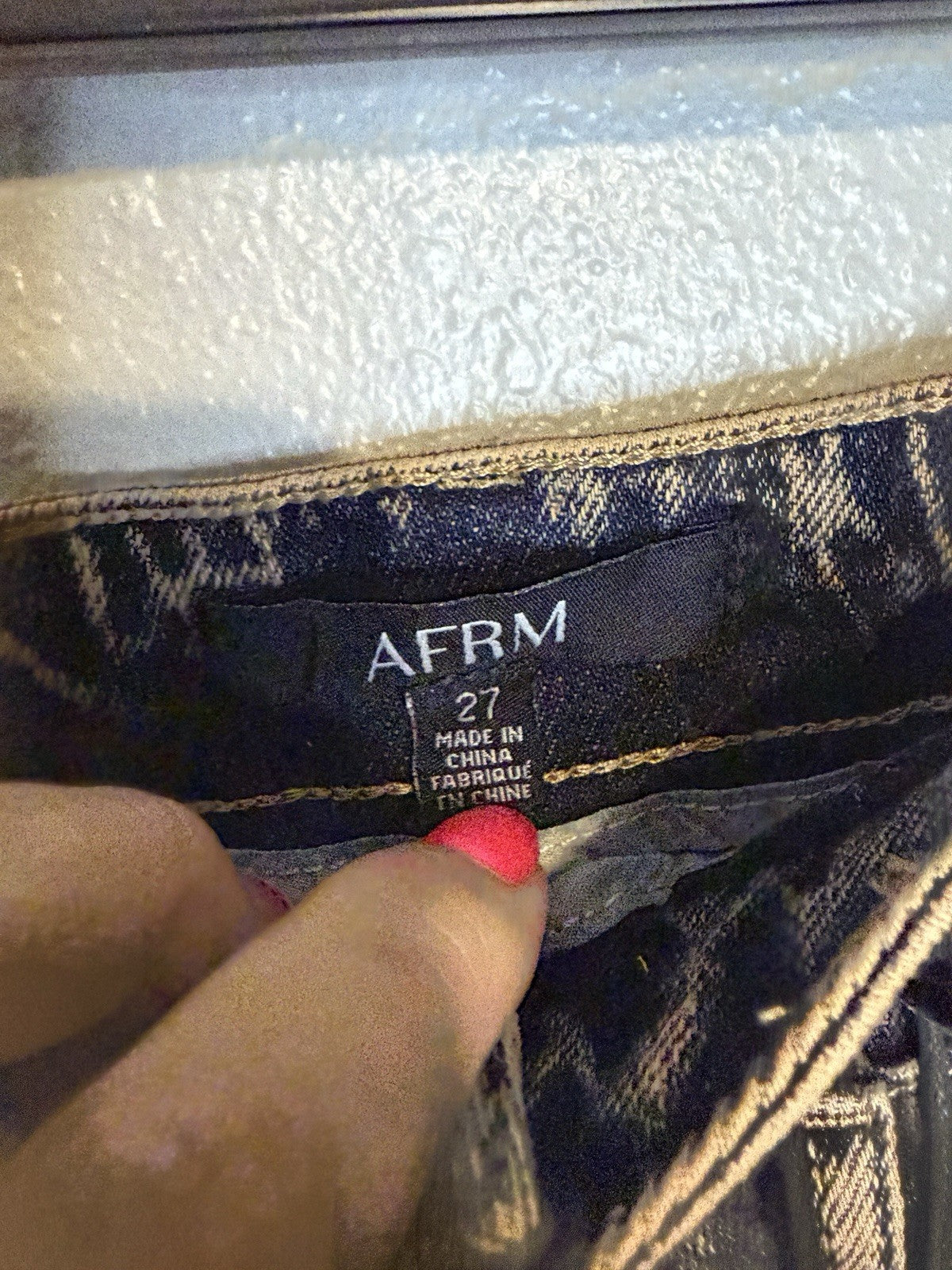 AFRM MAISON Midi Praline OD Wash Skirt 27