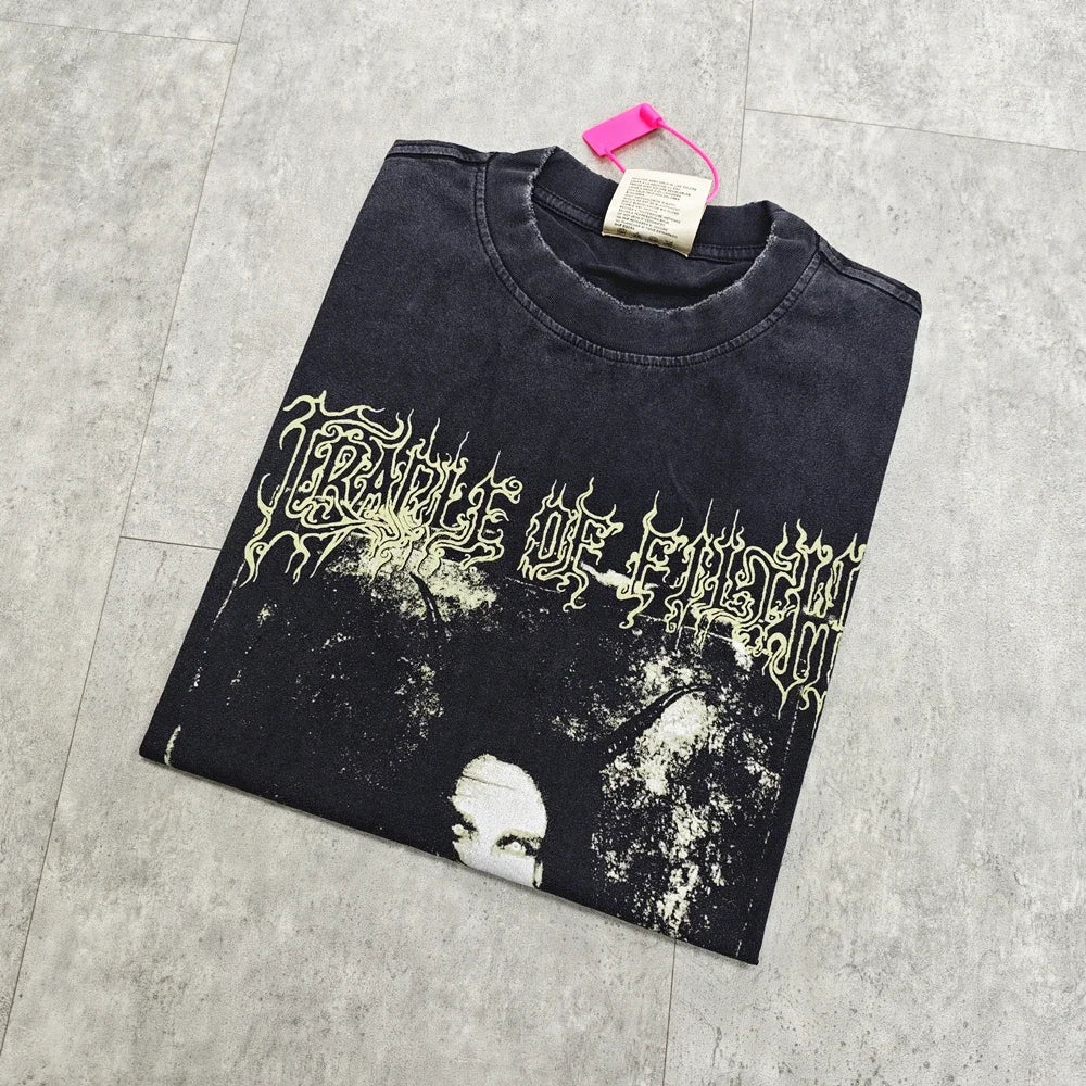 Yao Fashion Casual Oversize Streetwear Sleeveless Baggy Print Tops Men Clothing Band Punk Rock Retro Cotton Tank Vest for Men