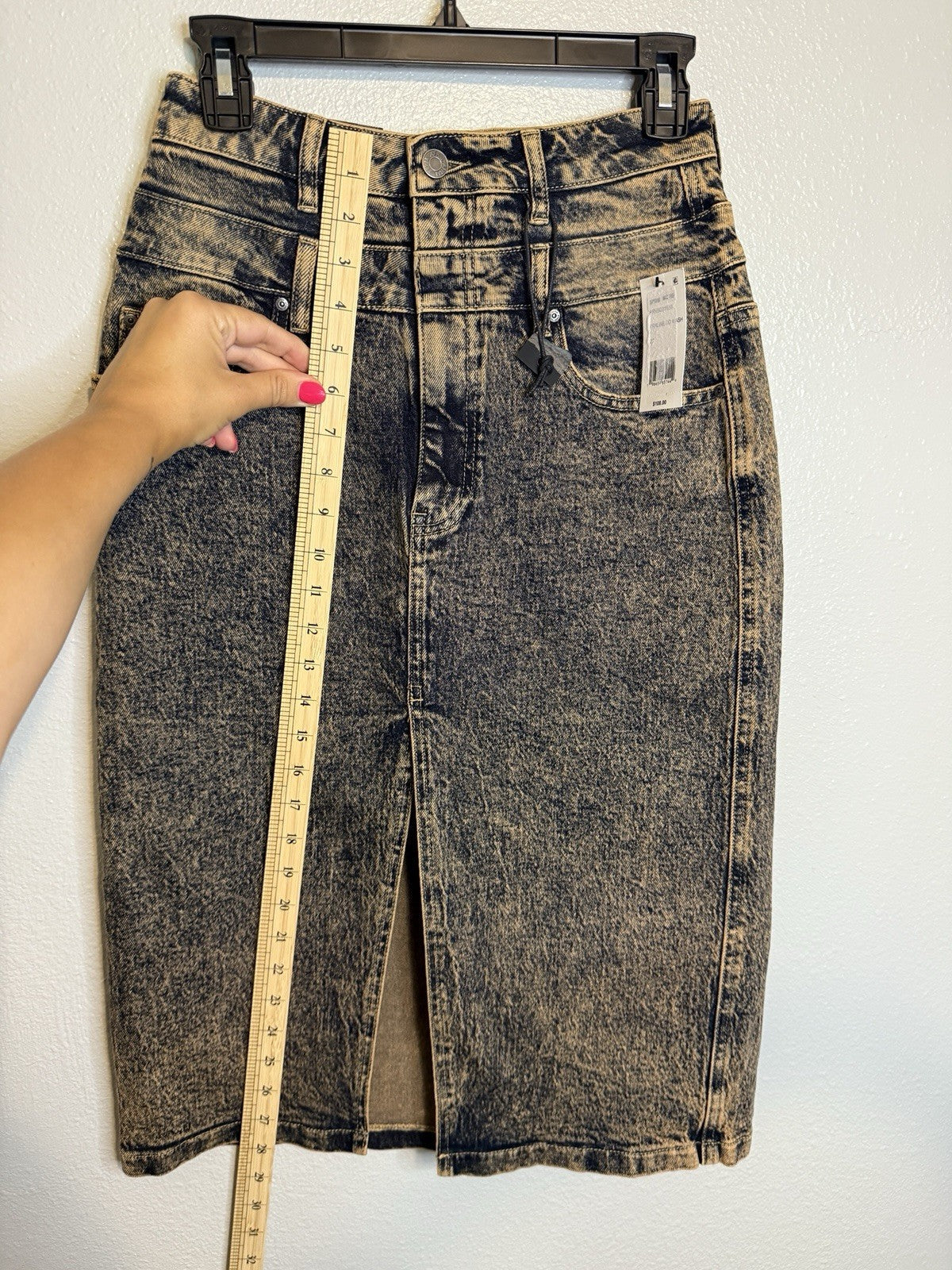 AFRM MAISON Midi Praline OD Wash Skirt 27