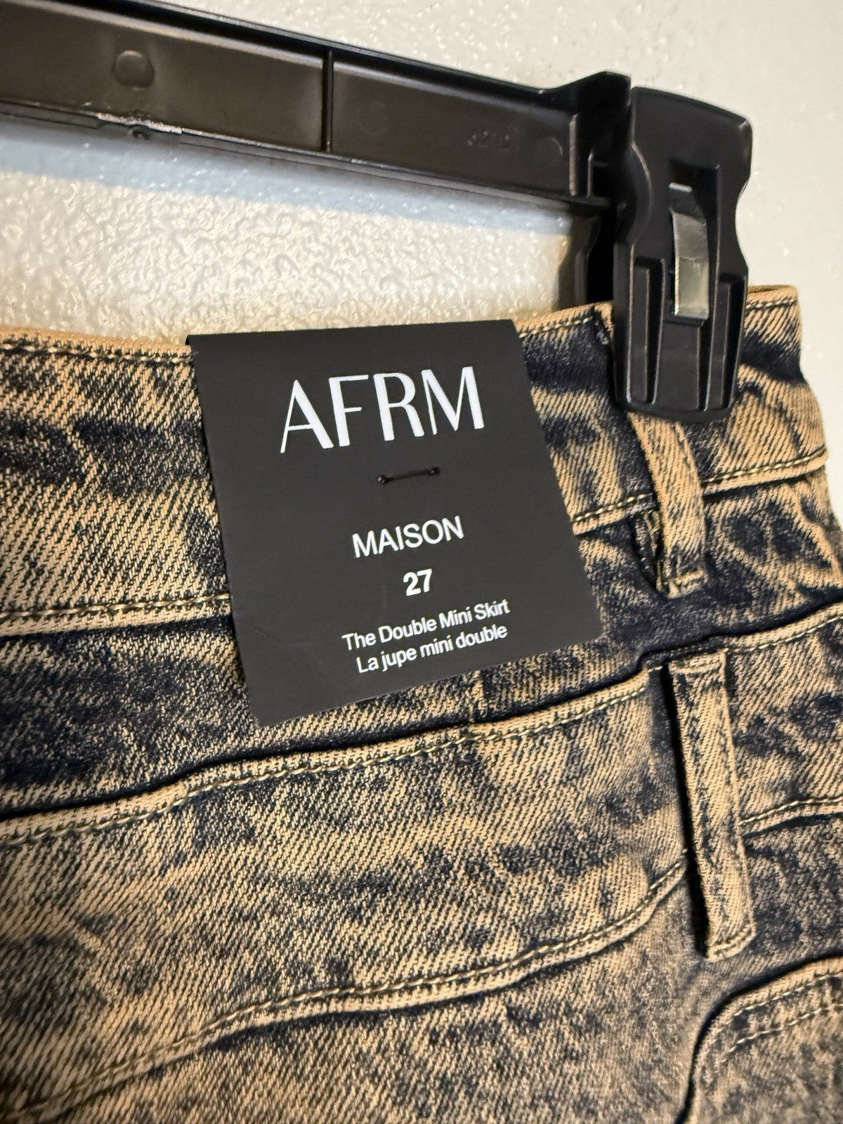 AFRM MAISON Midi Praline OD Wash Skirt 27