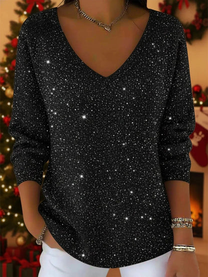 Maison Valmont™ | Pull Col V Festif