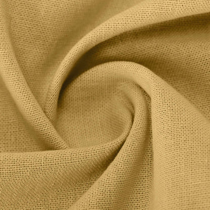 Women'S New Solid Color V-Neck Three Quarter Sleeve 3/4 Loose Cotton and Linen Top with Decorative Buttons Summer Yellow XXXL
